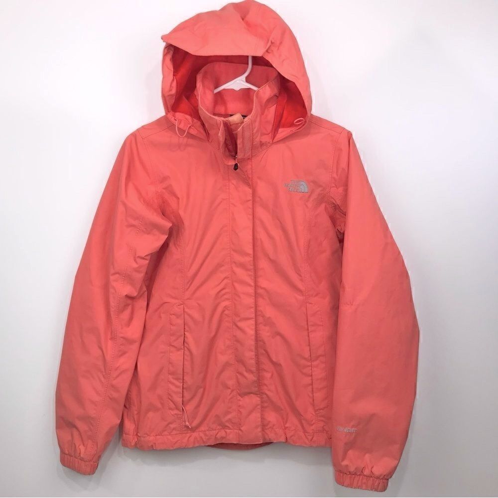 The North Face Woman’s Orange HyVent Hooded Spring Jacket